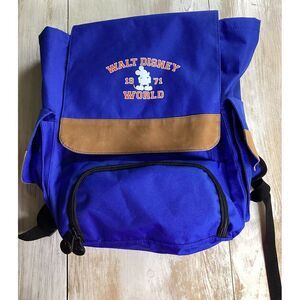 Walt Disney World Backpack Blue Mickey Mouse 1971‎ Drawstring